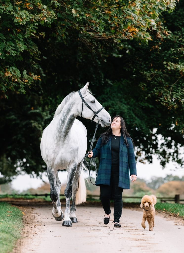 equine portrait photoshoot at Beaufort polo club in the autumn